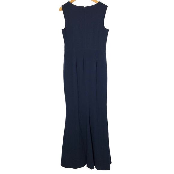 Dress The Population Monroe Gown Side Slit Sleeveless Maxi Midnight Blue NWOT XL - Picture 3 of 8